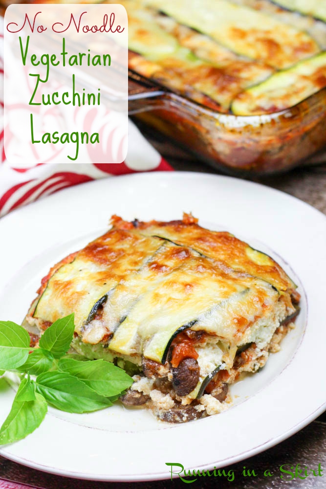 no noodle vegetarian zucchini lasagna pin
