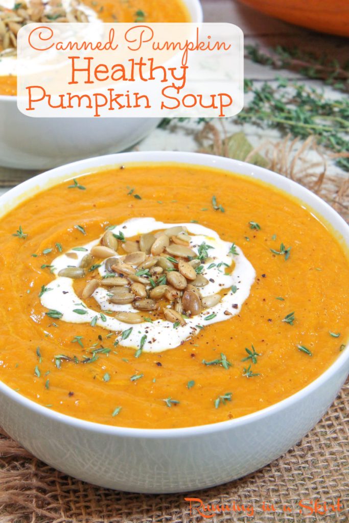 Pumpkin Soup with canned pumpkin pin