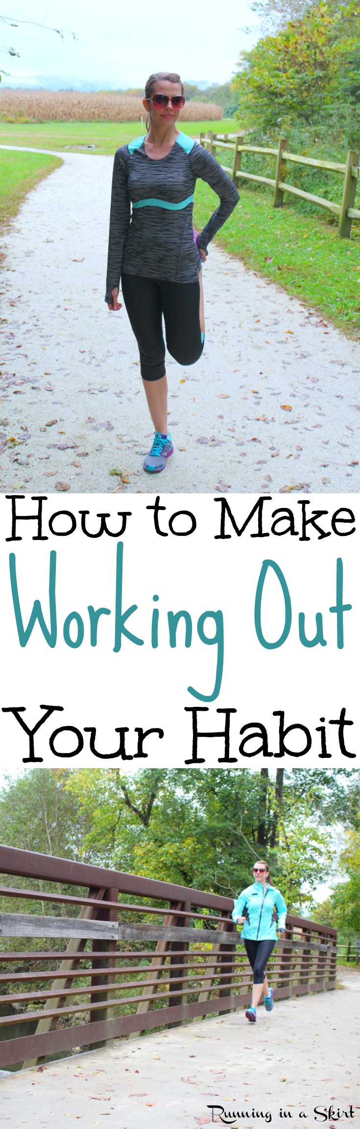 How to Start Working Out. Whether you are at the gym, at home, running or starting again these simple tips and motivation will help you establish your fitness routines. Inspiration to make sure your goal sticks. Great for after baby, losing weight or just general fitness. / Running in a Skirt via @juliewunder