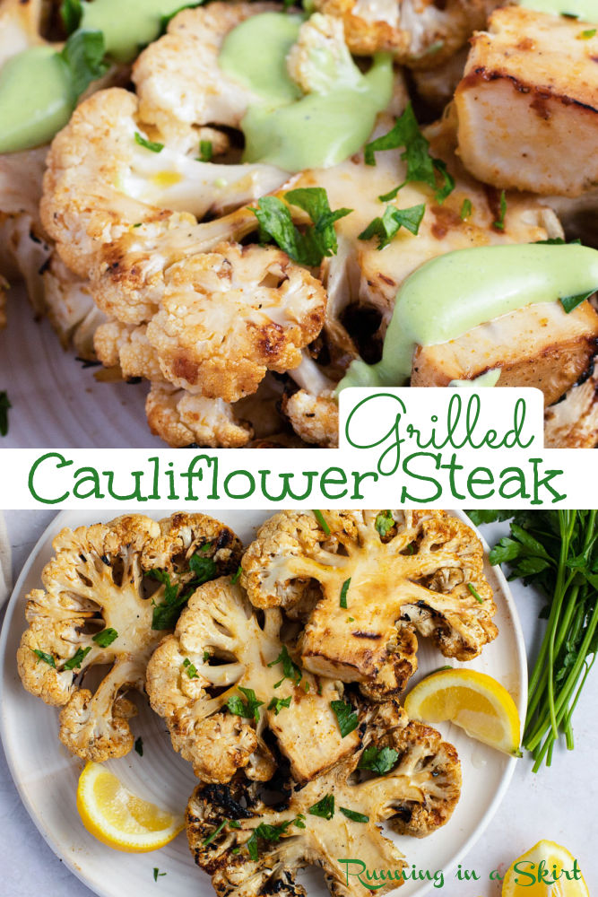 Grilled Cauliflower Steak Pinterest Pin