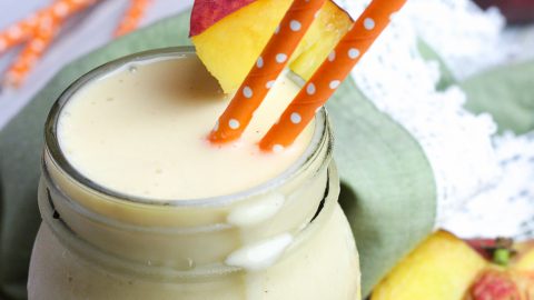Healthy Peaches and Cream Smoothie recipe