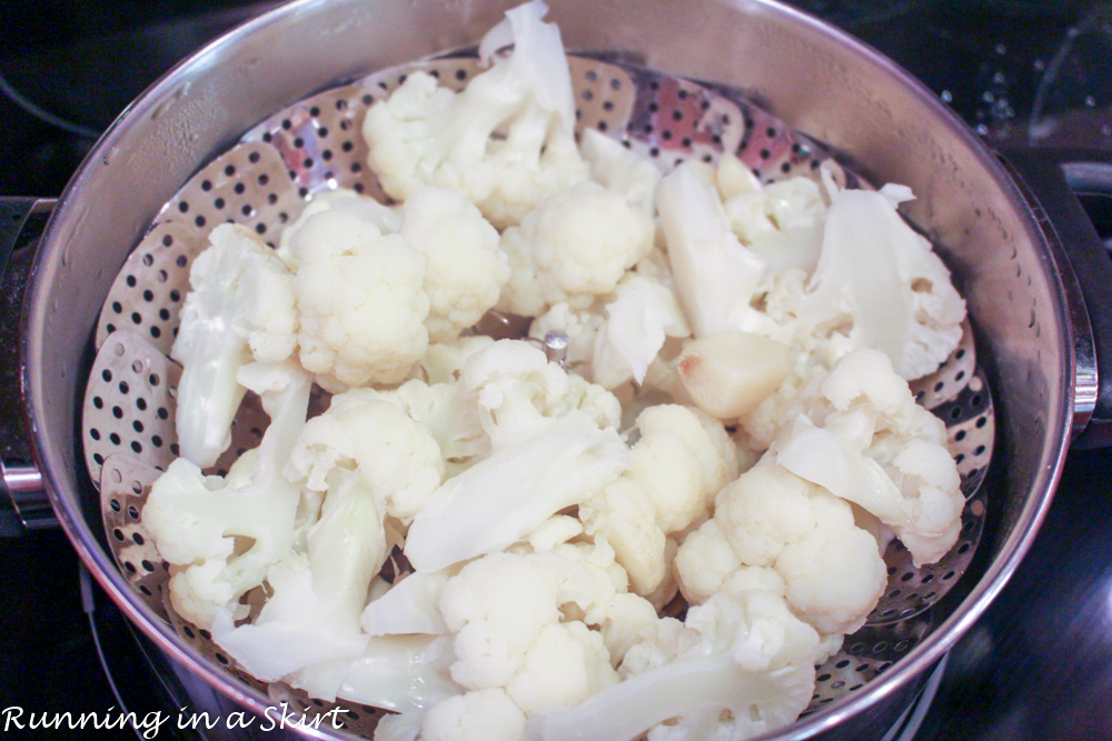 Ingredients and process shot.