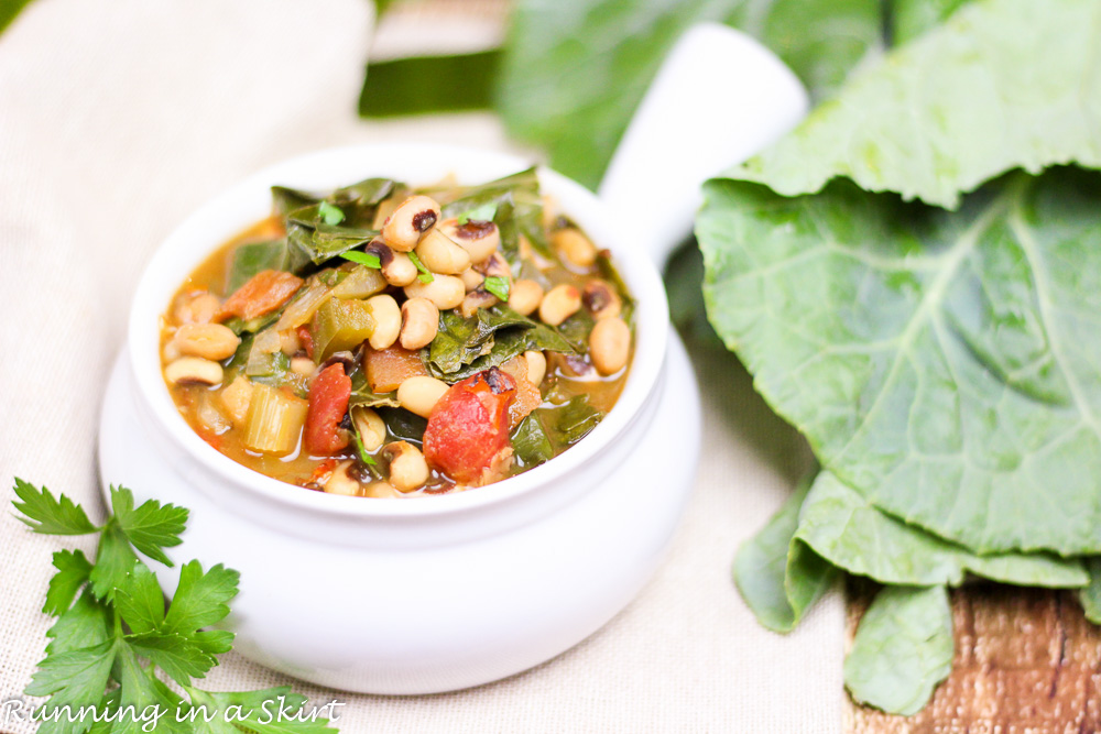 Vegetarian Crock Pot Black Eyed Peas and Collard Greens Soup-21-3