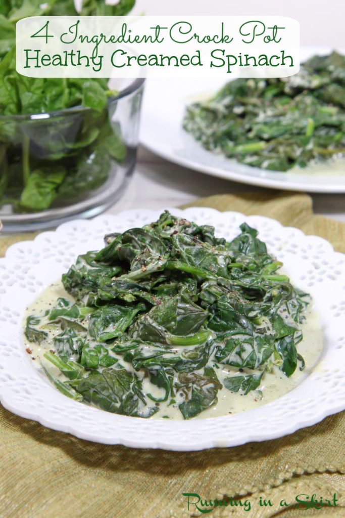 Low Fat Crock Pot Creamed Spinach Ping
