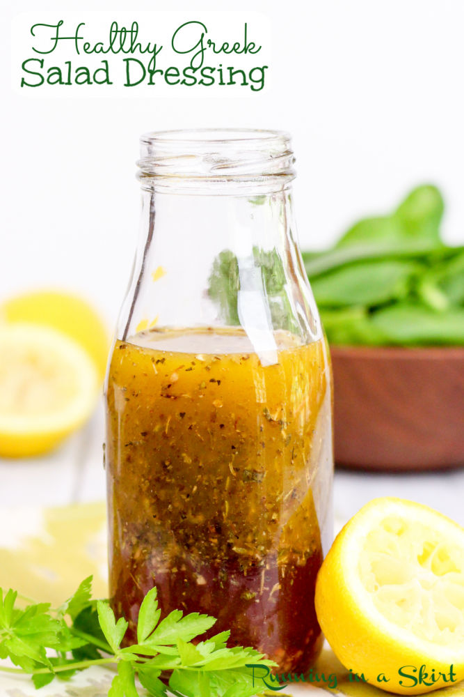 Healthy Greek Salad Dressing Pinterest Pin