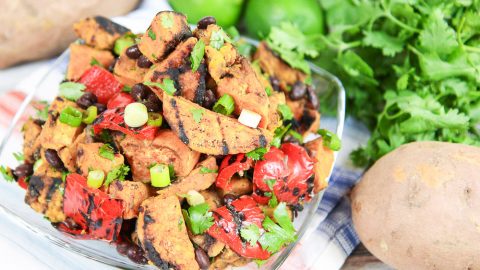 6 Ingredient Grilled Sweet Potato Salad/ Running in a Skirt