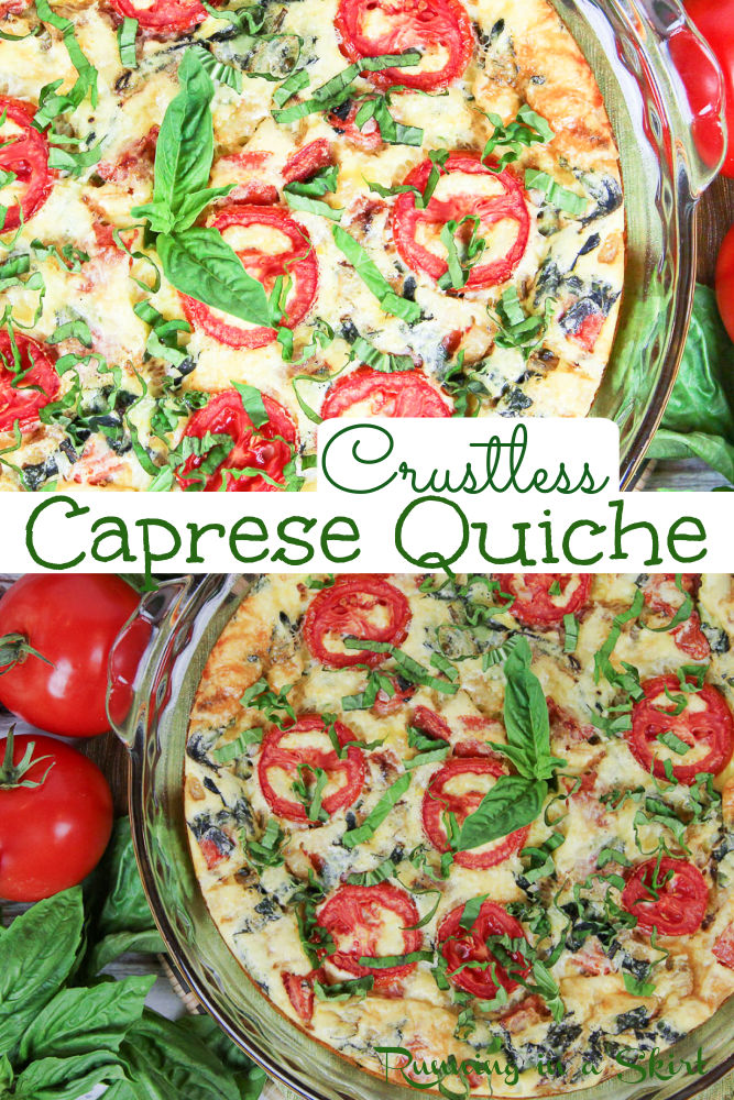 Caprese Crustless Quiche