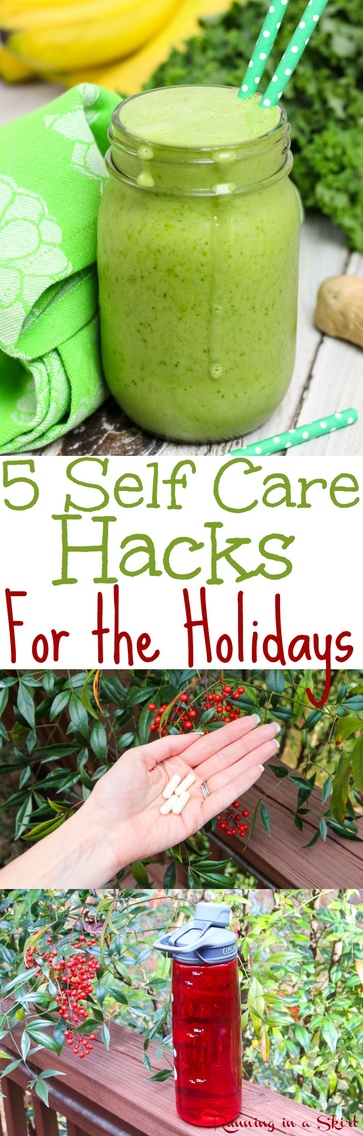 5 Self Care Hacks for This Holiday Season! The best way and habits to have a healthy holiday this year including food, motivation and simple health tips. . #BeingHumanTakesGuts @renewlife AD via @juliewunder