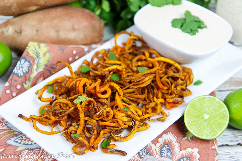 Baked Curly Sweet Potato Fries recipe