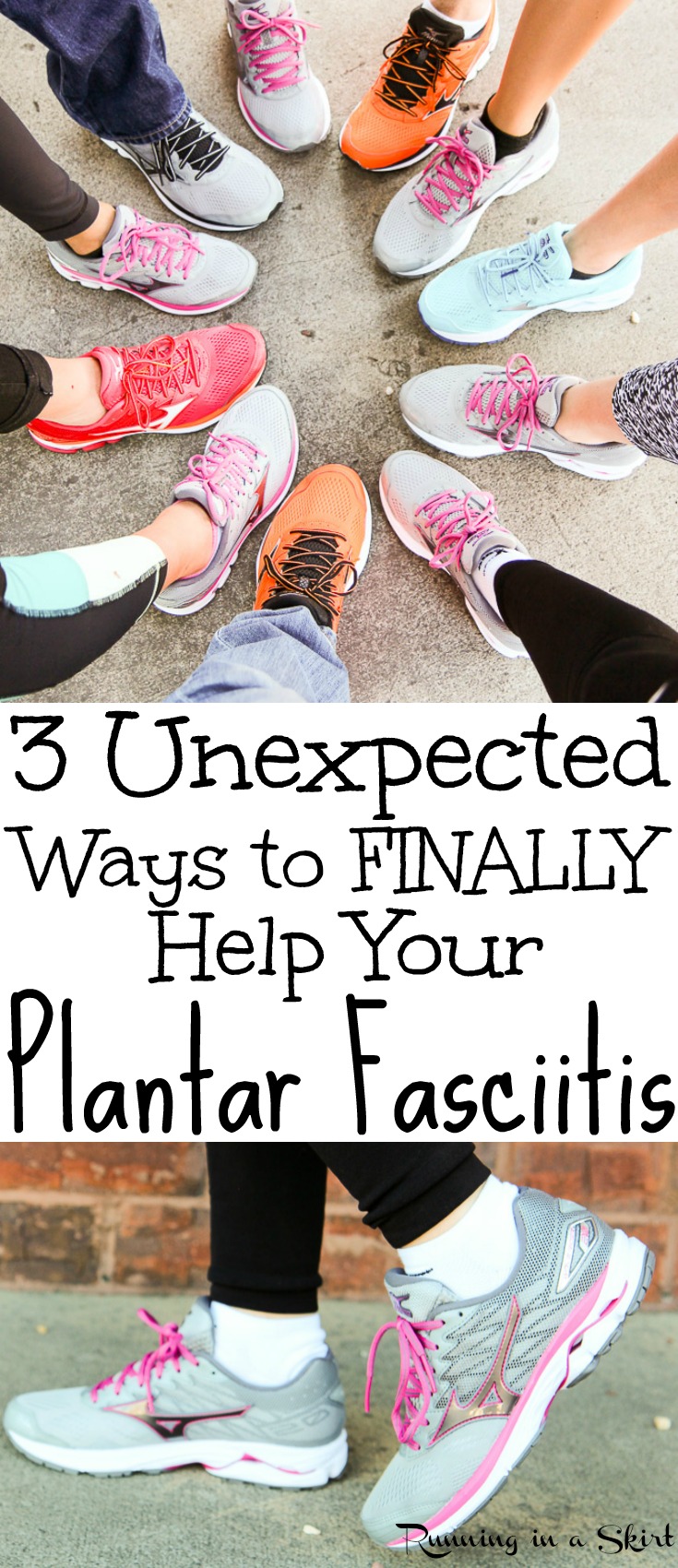 3 Unexpected Ways I Found Plantar Fasciitis Relief - includes exercises, treatments (Acupuncture) and remedies to did to finally ease the symptoms from a long time runner. Simple, natural and DIY ideas. Also a favorite shoes that helped. / Running in a Skirt via @juliewunder