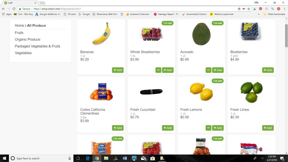 Shipt - Vegetarian Clean Eating Grocery List