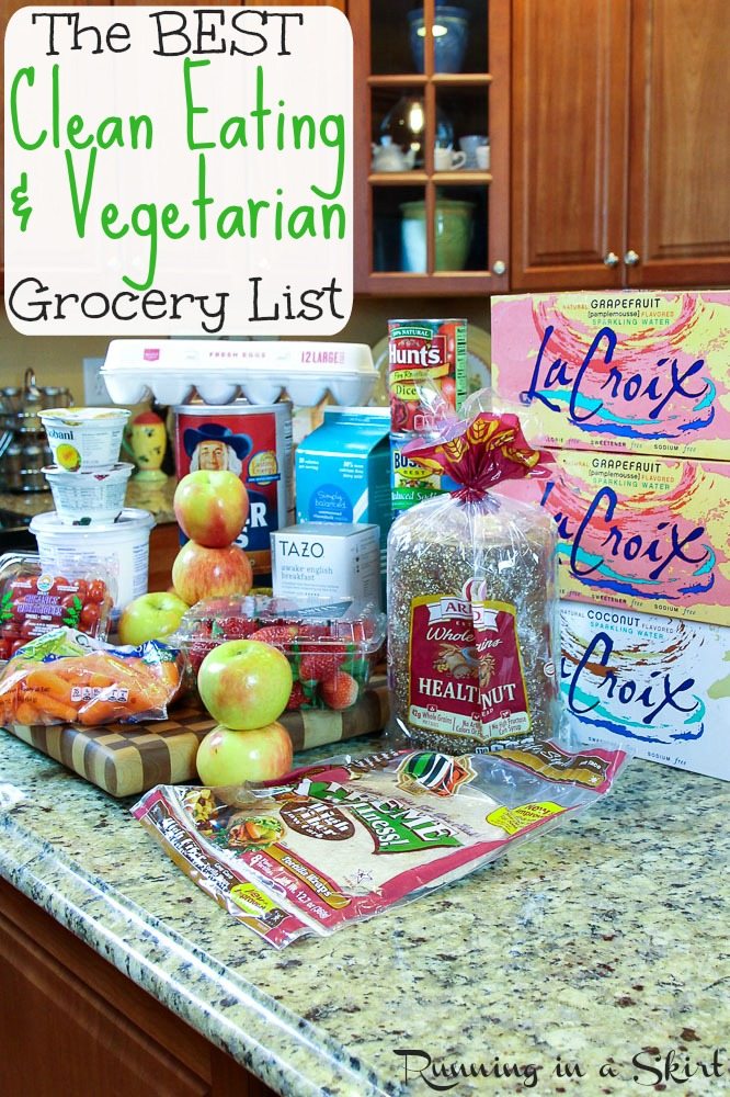 The Best Vegetarian Clean Eating Grocery List