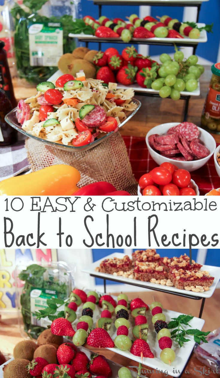 10 ALDI Back to School Lunch and Meal ideas - includes easy, healthy and custamizable back to school lunches for kids, for highschool and for teens. Includes cute ideas for picky eaters and vegetarian. / Running in a Skirt @aldiusa #ALDILOVE #backtoschool #lunch #healthy via @juliewunder