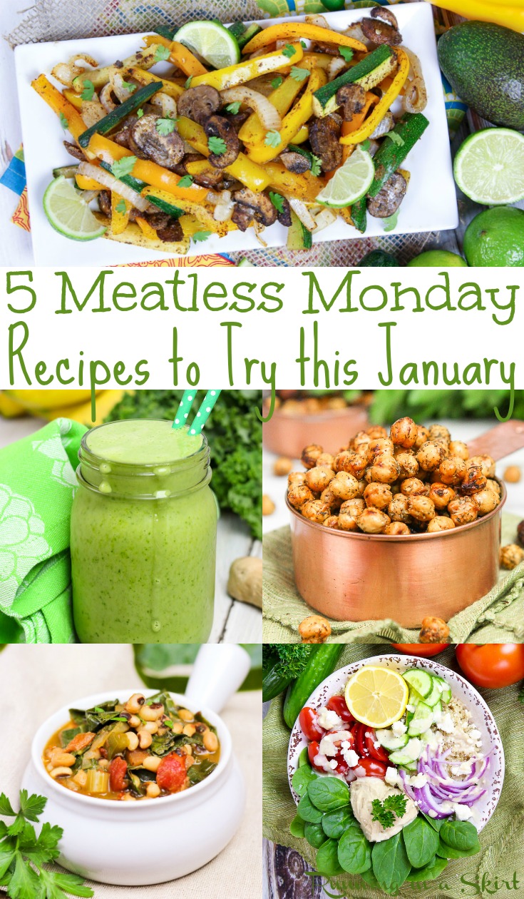 5 Meatless Monday and Plant Based Recipes to make! All easy and healthy for families or beginners. Great high protein, whole food and vegan ideas for dinner or snacks. Includes a crockpot soup! / Running in a Skirt #meatlessmonday #vegetarian #vegan #highprotein, #recipe #planbased #mealplanning via @juliewunder