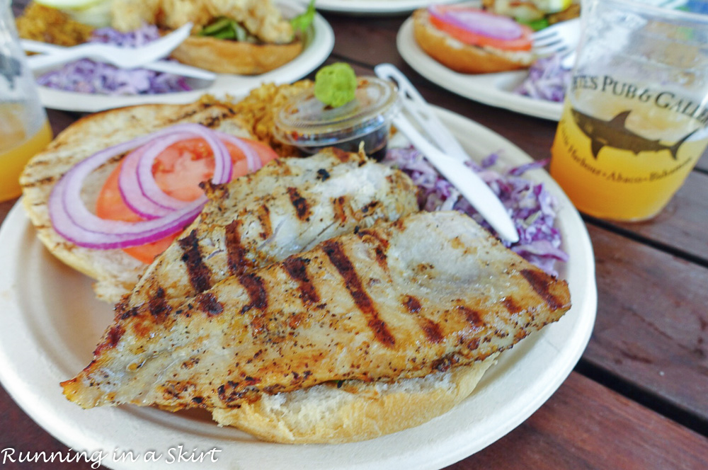 Pete's Pub fish sandwich.