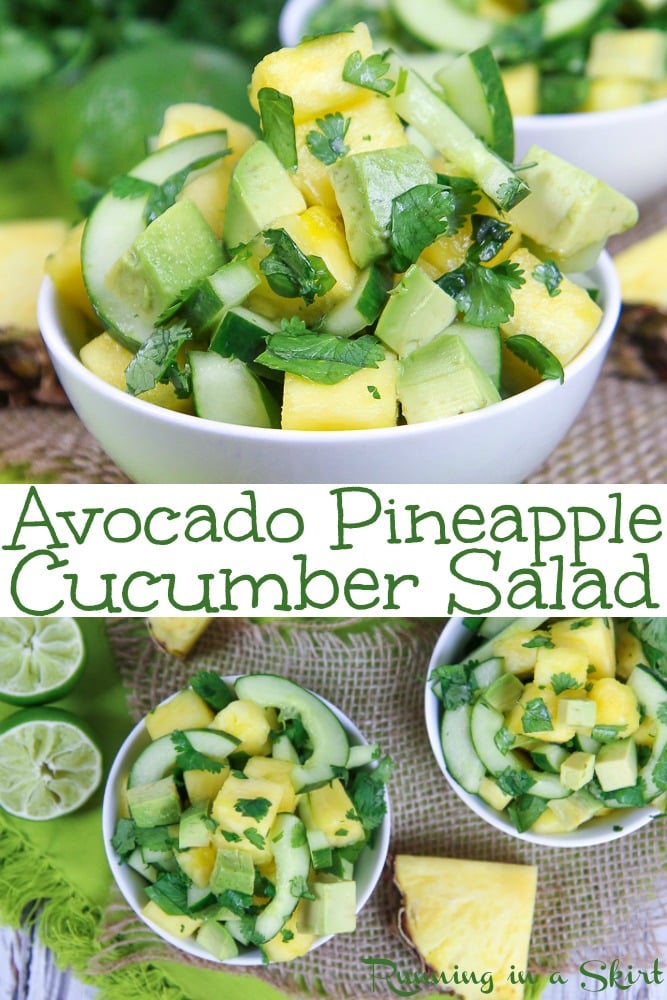 Avocado Pineapple Cucumber Salad recipe
