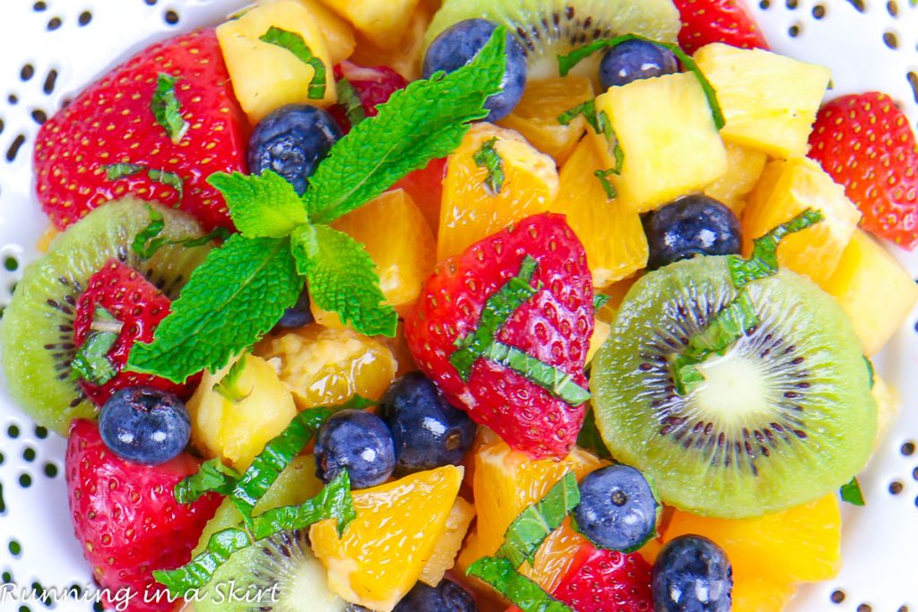 Rainbow Fruit Salad Honey Lime Recipe