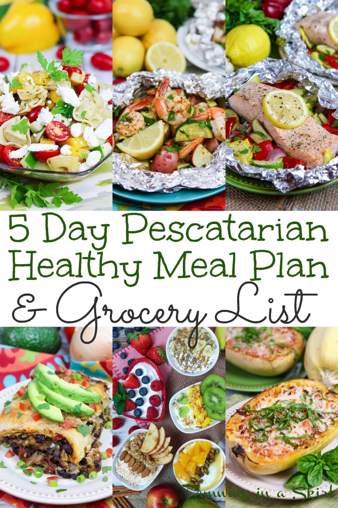 Healthy Pescatarian Meal Plan, Pescatarian Food List Pinterest Pin