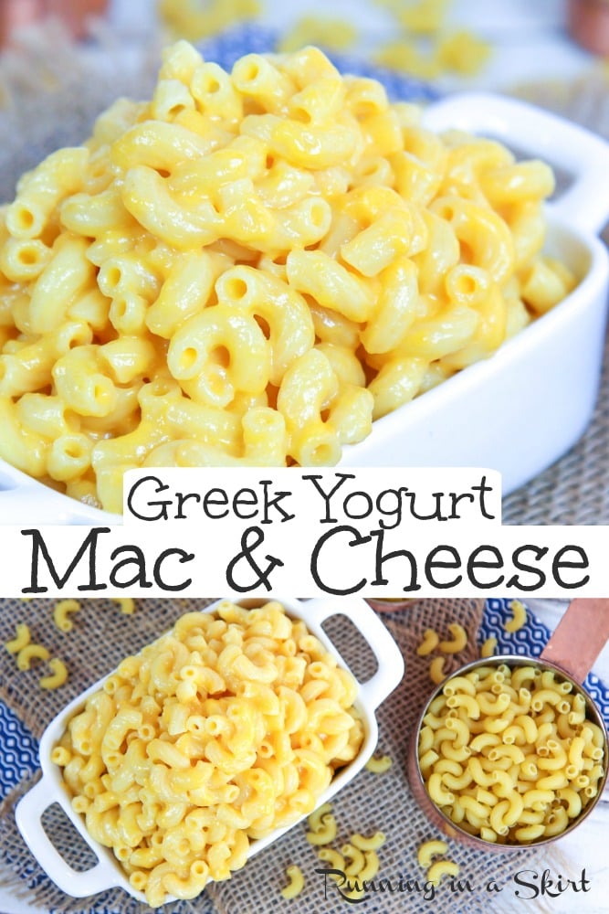 Creamy Greek Yogurt Mac & Cheese recipe pin