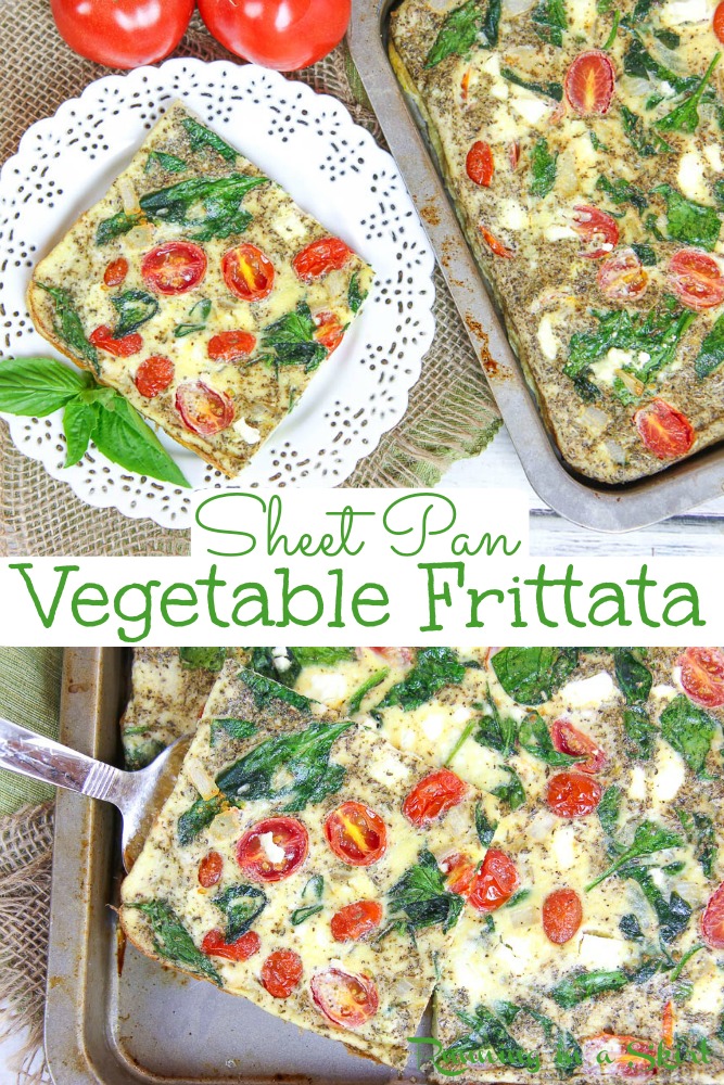 Healthy Vegetable Sheet Pan Frittata recipe