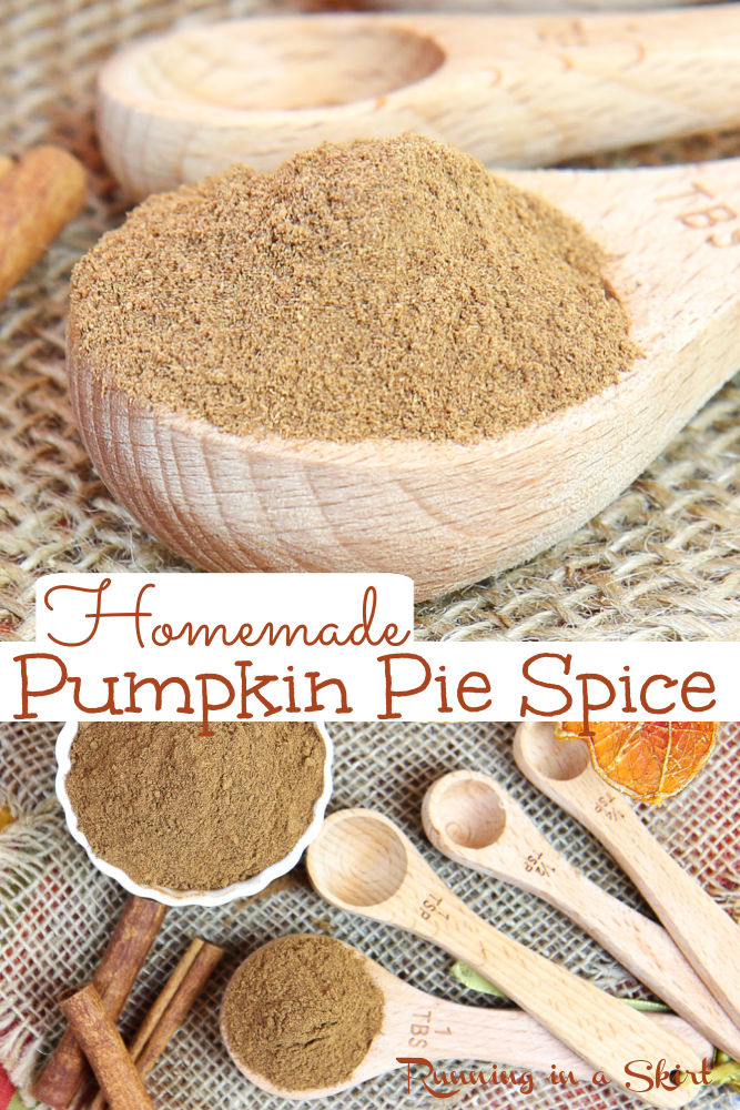 Homemade Pumpkin Pie Spice Recipe Pinterest collage.