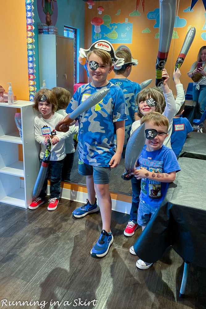 Kids at a Pirate Birthday Party