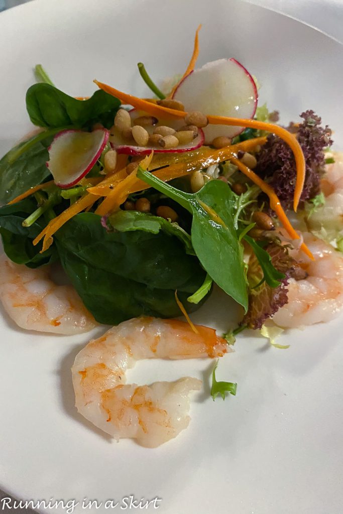 Beaches Turks and Caicos restaurants - Shooners dinner shrimp ceviche