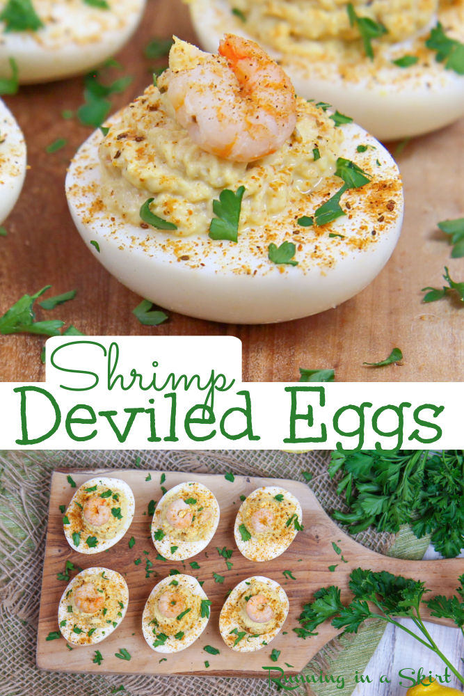 Shrimp Deviled Eggs Pinterest Pin