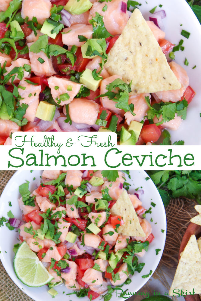 Salmon Ceviche Pinterest Collage