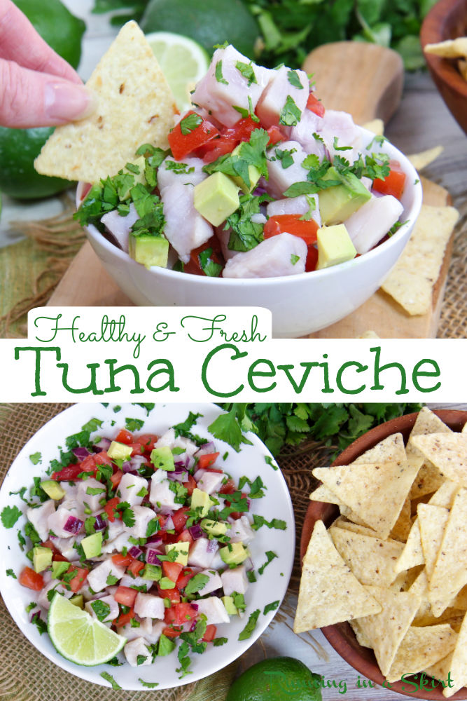 Tuna Ceviche collage.