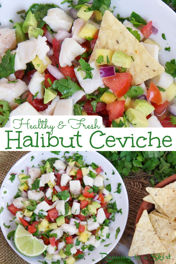 Halibut Ceviche Pinterest Collage