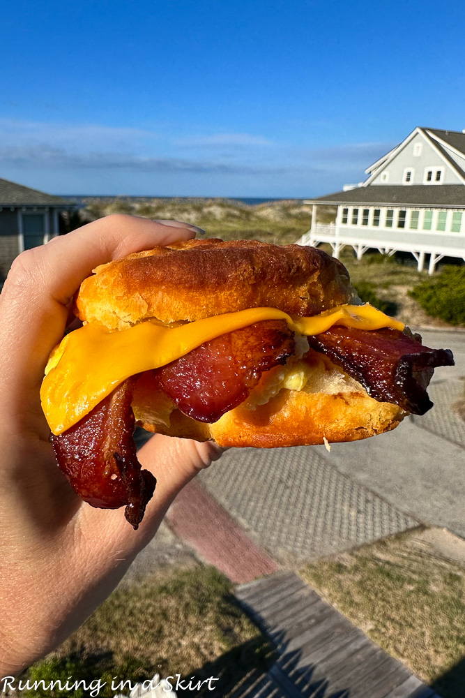 Bald Head Island Restaurants - breakfast sandwich