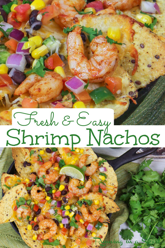Shrimp Nachos recipe Pinterest Collage
