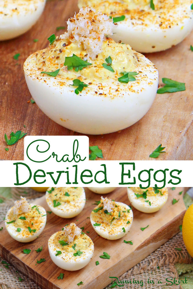 Crab Deviled Eggs Pinterest Pin