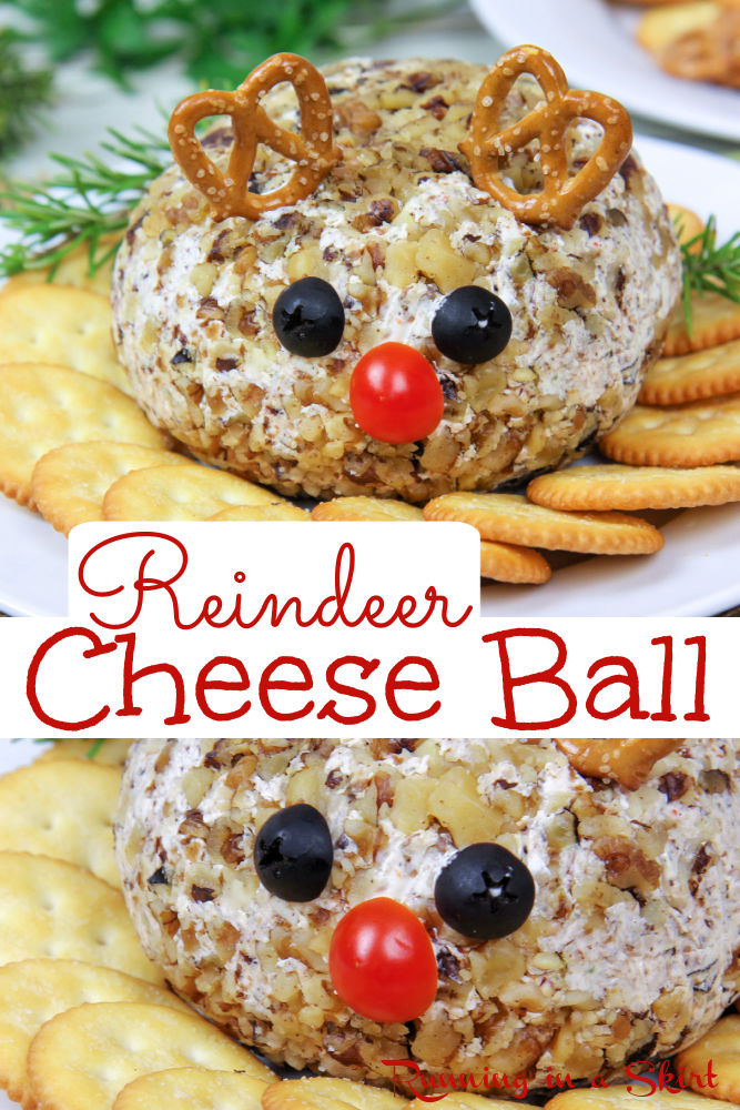 Christmas Cheese Ball Pinterest Collage
