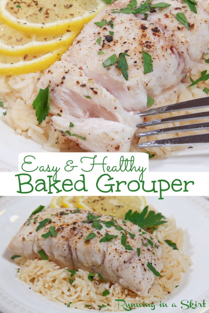 Baked Grouper Pinterest Pin