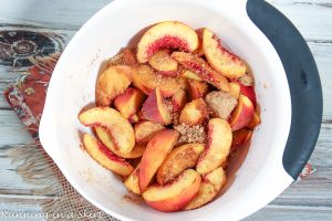 Crock Pot Peach Cobbler with Cake Mix process photo