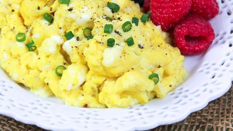 Scrambled Cottage Cheese Eggs