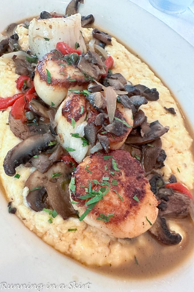 Watercolor Florida restaurants - Bud & Alley's Scallops