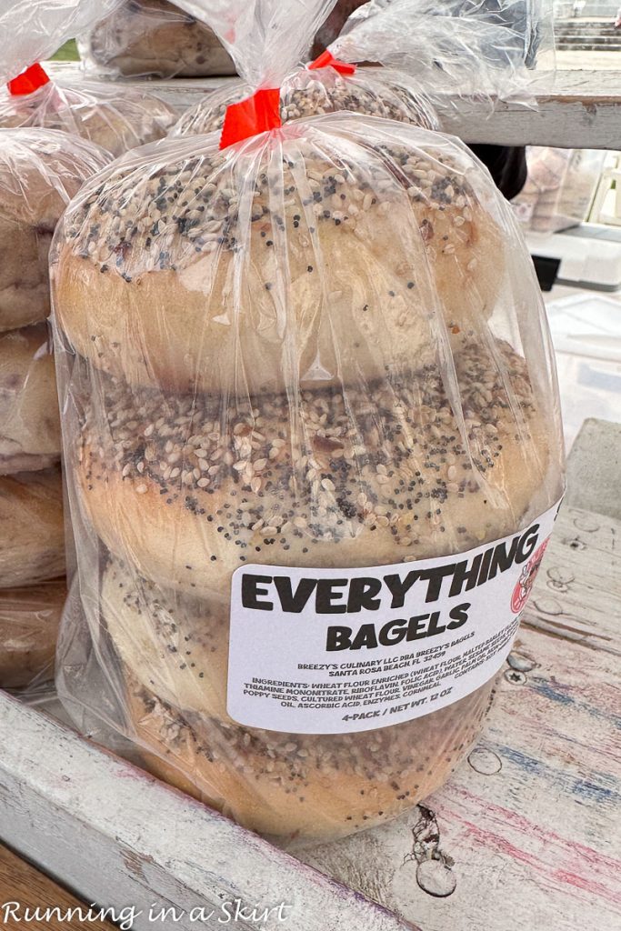 Bagels at Seaside Farmer's Market