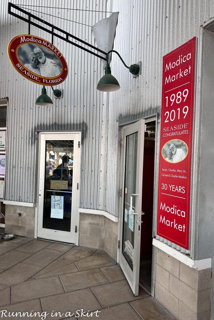 Watercolor Florida restaurants in Seaside Modica Market