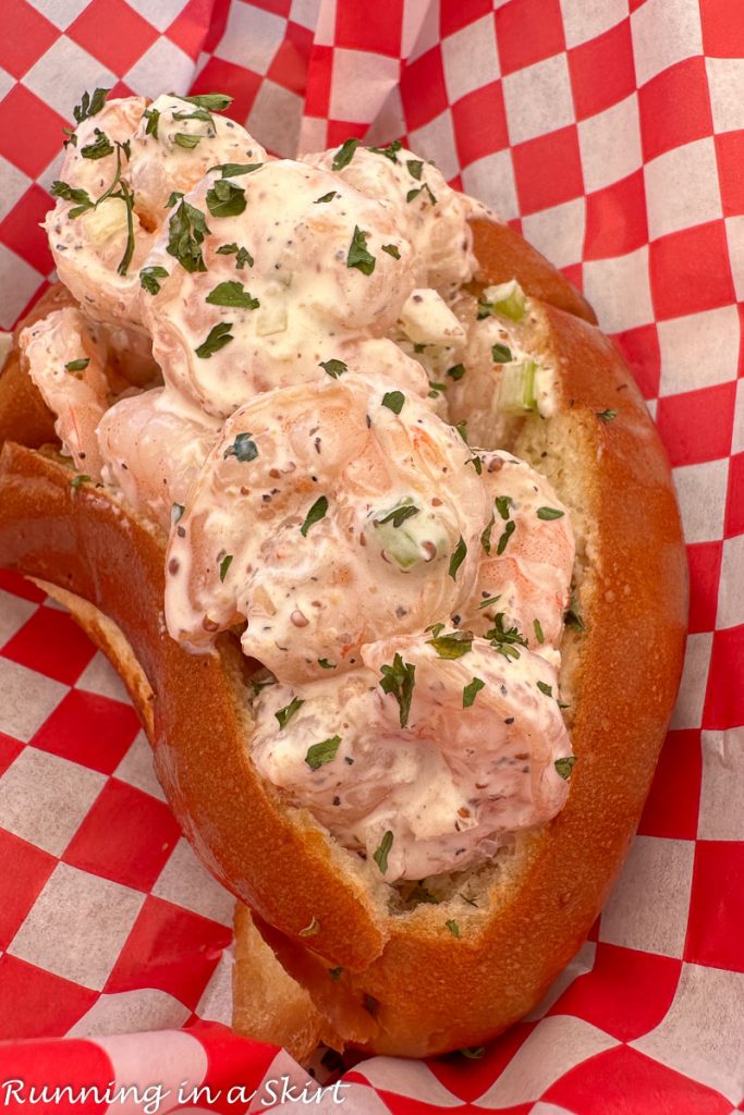 Shrimp Salad Roll from the Shrimp Shack