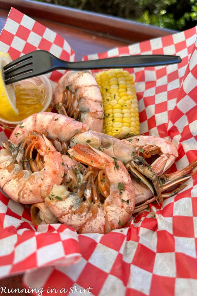 Watercolor Florida restaurants in Seaside - Shrimp from the Shrimp Shack