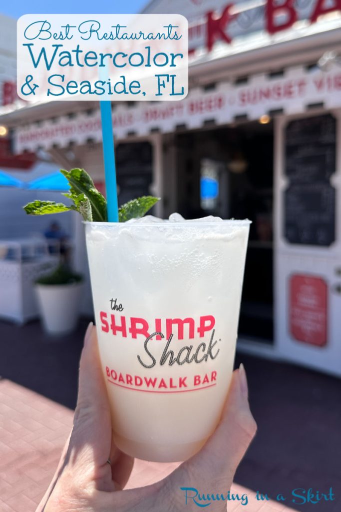 Watercolor Florida restaurants & Seaside Pinterest Pin