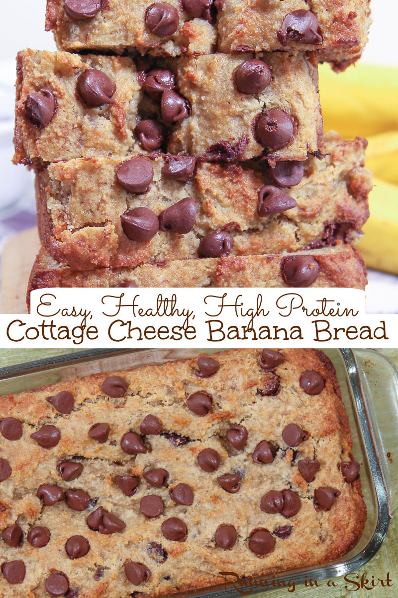 Cottage Cheese Banana Bread via @juliewunder