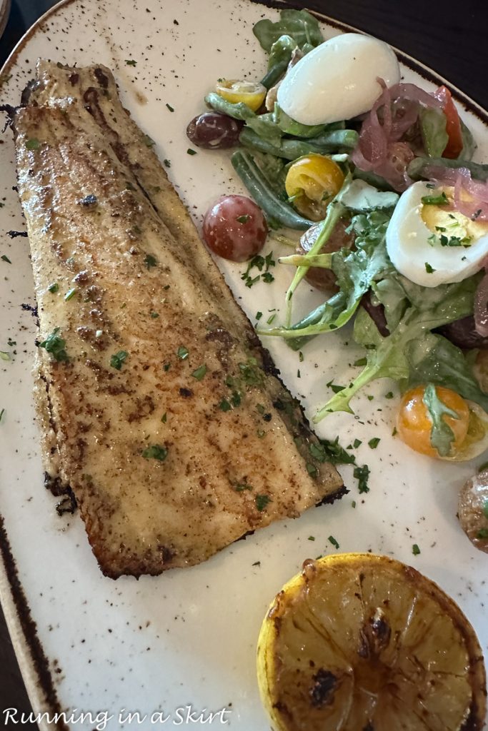 Jefferson's Taproom Trout dinner