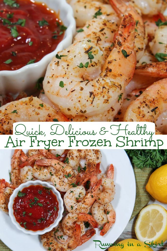 Frozen Shrimp in Air Fryer Pinterest Pin