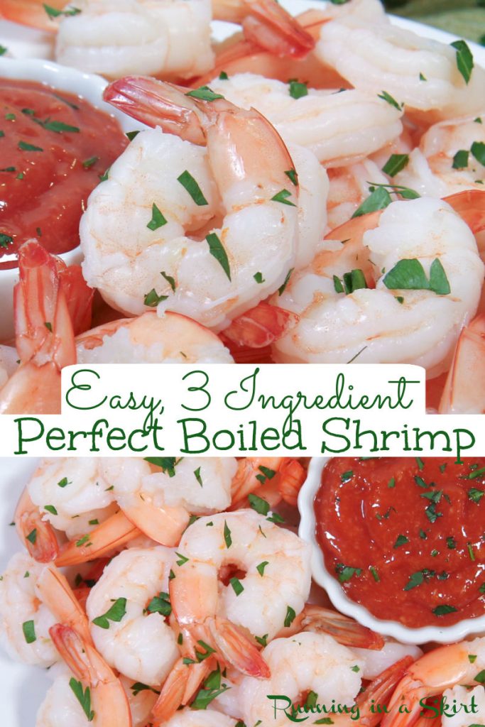 Boiled Shrimp recipe Pinterest Collage