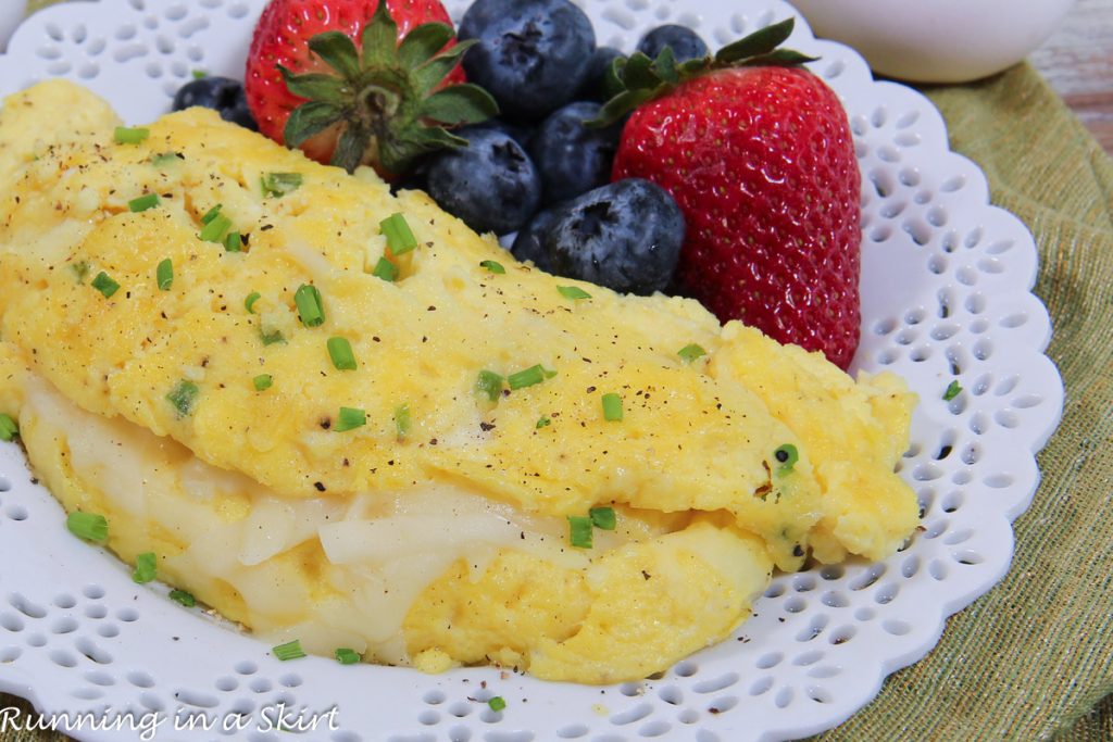 Cottage Cheese Omelet on a plate