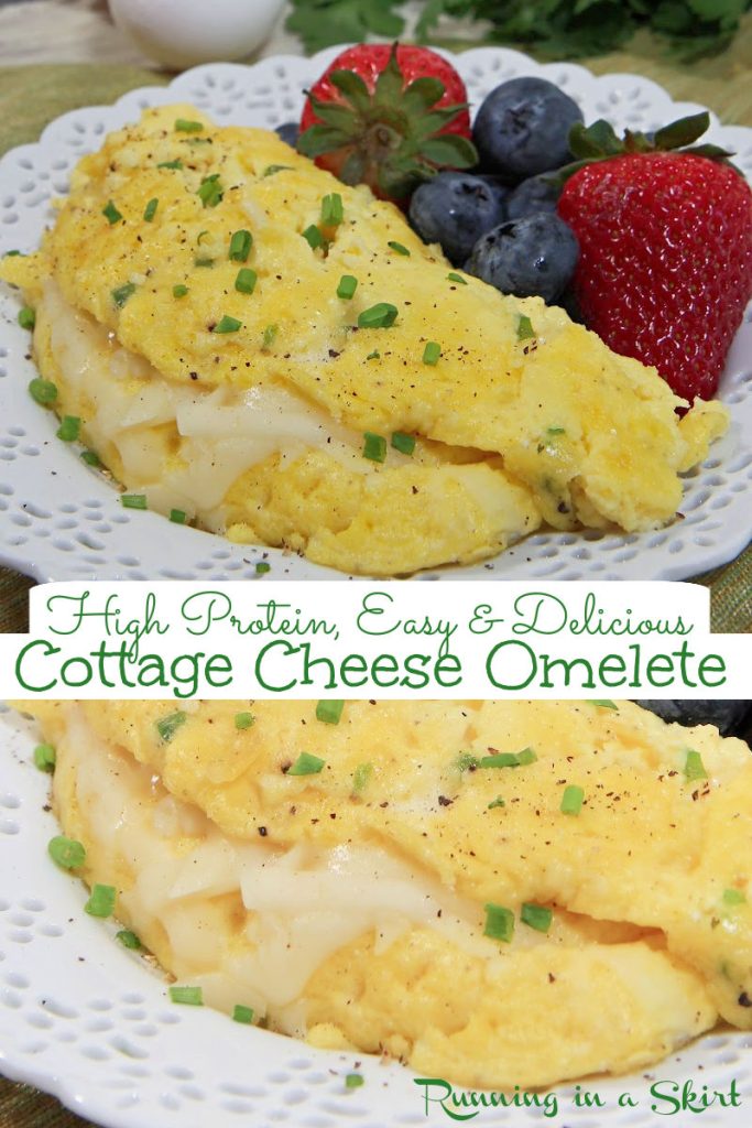 Cottage Cheese Omelet Pinterest Collage